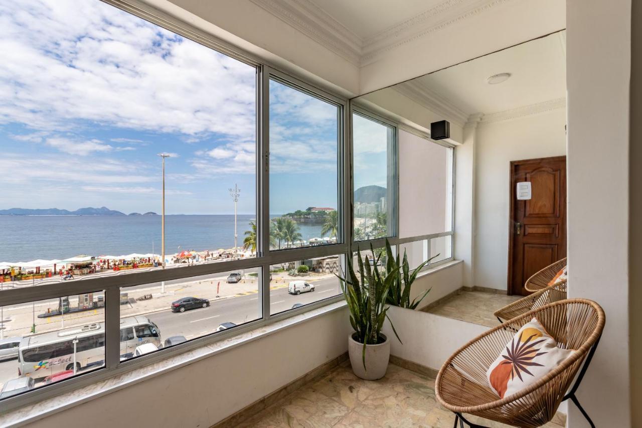 Sofisticado Em Copacabana - Vista Para Praia - A403 Z3 Apartment Rio de Janeiro Bagian luar foto